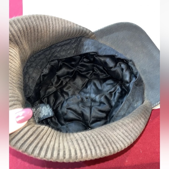 Lake Of The Isles L/XL Black Herringbone CAP Wool HAT Ear Flaps lined Cotton Men - Picture 9 of 9